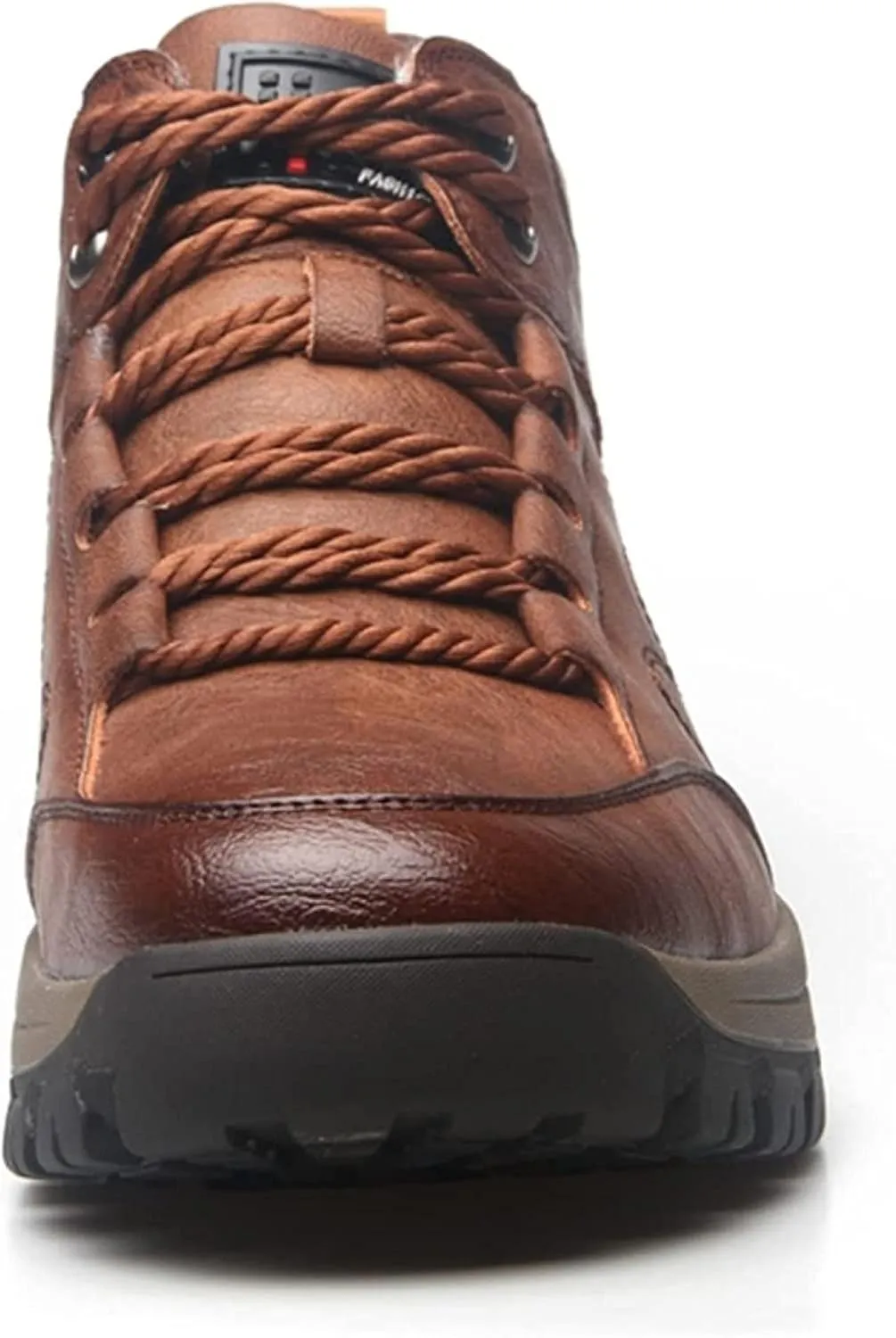 Yiozoi Men's Warm Ankle Boots Can Be Worn Outdoors in Winter. Daily Wear High Top Work Leather Shoes Lace up Men's Casual Snow Boots
